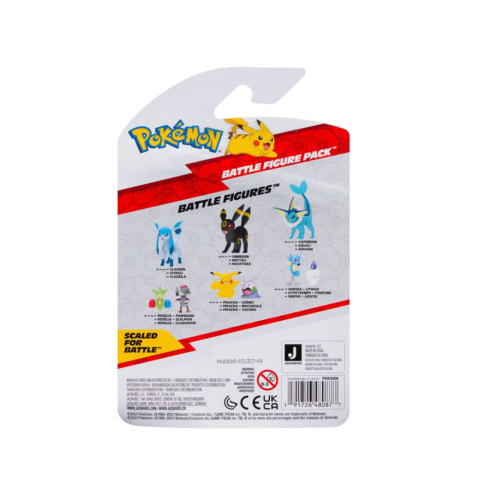 Pokémon Battle Figure Set Figure 2-Pack Litwi 0191726480877