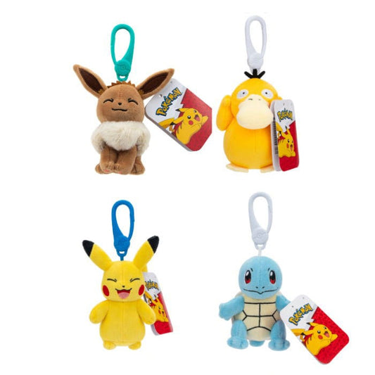 Pokémon Plush Figure Clip ons different versions 10 cm 5710948468224