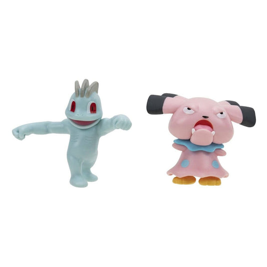 Pokémon Battle Figure Set Figure 2-Pack Machop, Snubbull 0191726424376