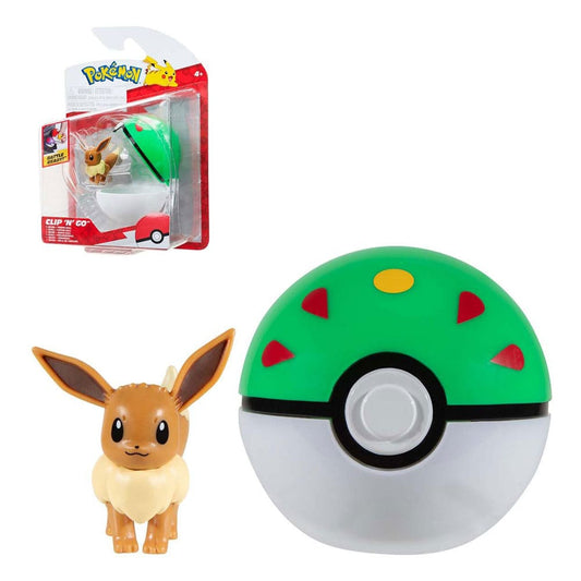 Pokémon Clip'n'Go Poké Balls Eevee #4 & Friend Ball 0191726482994