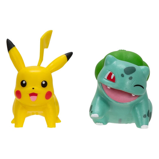 Pokémon Battle Figure First Partner Set Figure 2-Pack Bulbasaur #2, Pikachu #1 0191726709282
