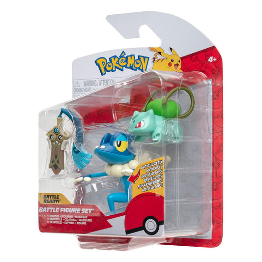 Pokémon Battle Figure Set 3-Pack Honedge, Bulbasaur #4, Frogadier 5 cm 0191726709404