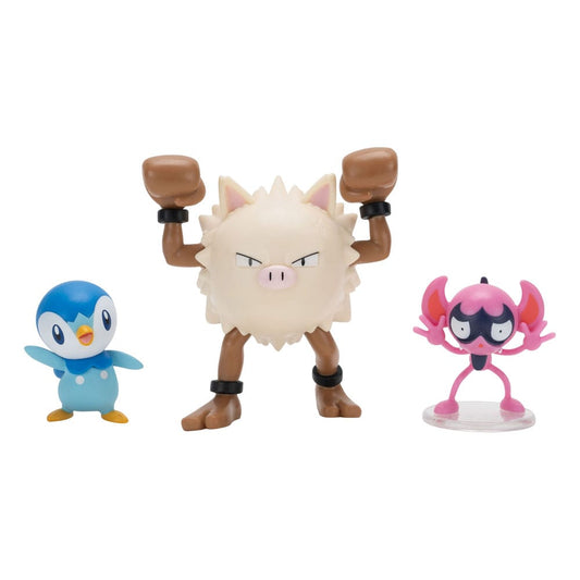 Pokémon First Partner Battle Figure Set Figure 3-Pack Impidimp, Piplup & Primape 0191726756026