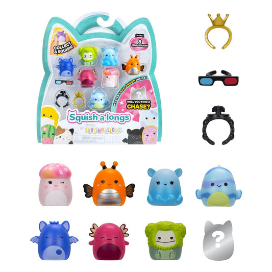 Squishmallows Squish-a-longs minifigures Set of 8 Series 2 Style 2 2,5 cm  0191726755203