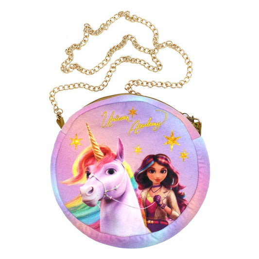 Unicorn Academy Plush Shoulder Bag Round  8053172180447