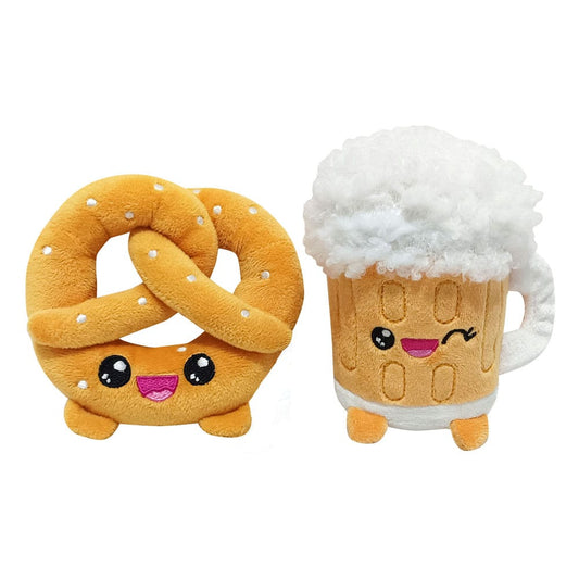 Yummis Together Plush Figures 2 Pack Pretzel & Beer in Take Away Bag 21 cm        8053172181420