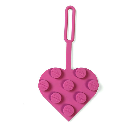 LEGO Minifigures Luggage tag Heart Rosa 10 cm 4895028536923