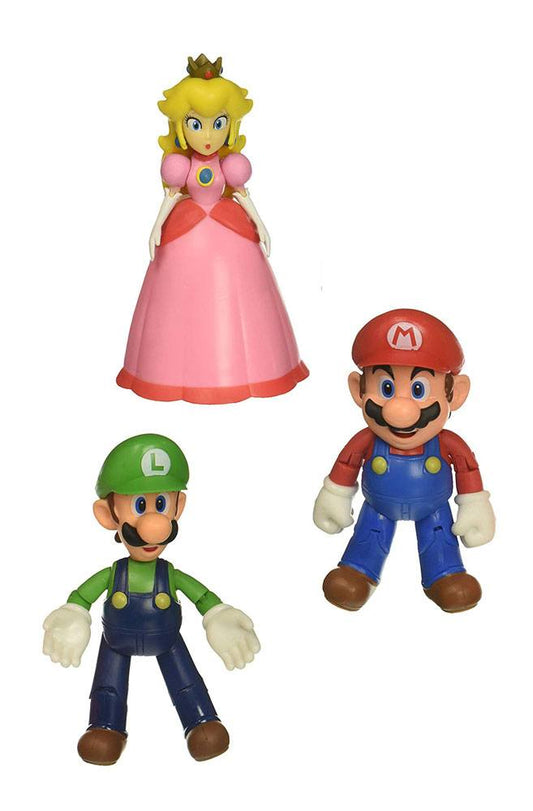 World of Nintendo Action Figure 3-Pack Mushroom Kingdom 10 cm 0039897645117