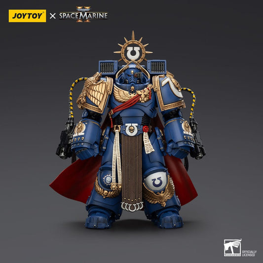 Warhammer 40k Action Figure Ultramarines Marneus Calgar Chapter Master with MKX Gravis Armour and Gauntlets of Ultramar 20 cm 6927054401338