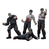 Zombie Dark Source Action Figures 4-Pack Security Guards 8 cm 6927054401543