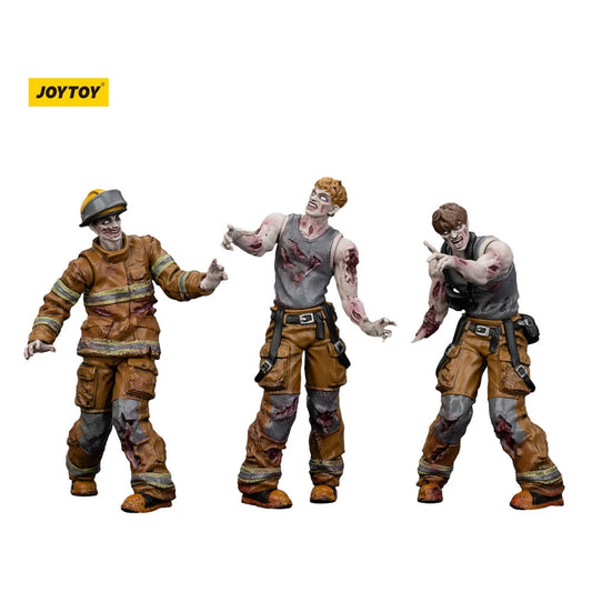 Zombie Dark Source Action Figures 3-Pack Firefighters 8 cm 6927054401598