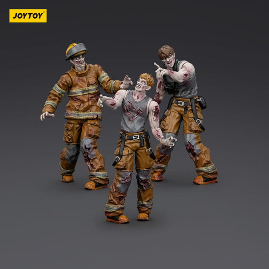 Zombie Dark Source Action Figures 3-Pack Firefighters 8 cm 6927054401598