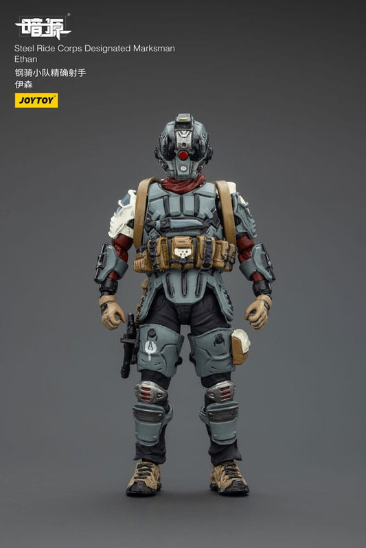 Steel Ride Corps Dark Source Action Figur Designated Marksman Ethan 7 cm 6927054402328