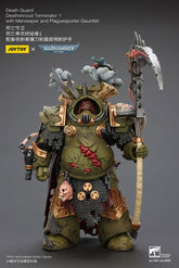 Warhammer 40k Action Figure 1/18 Death Guard Deathshroud Terminator 1 with Manreaper and Plaguespurter Gauntlet 14 cm 6927054402588
