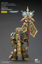 Warhammer 40,000 Action Figure Death Guard Plague Marine Icon bearer with Boltgun and Plague knife 12 cm 6927054402915