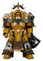 Warhammer Imperial Fists Action Figure Legion Praetor in Tartaros Terminator Armourwith Power Sword and Vigil Storm Shield 14 cm 6927054403295