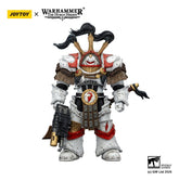 Warhammer 40,000 Action Figure White Scars Legion Praetor in Cataphractii Terminator Armour with Cyber Hawk Chogorian sword and combi-melta 14 cm 6927054403486