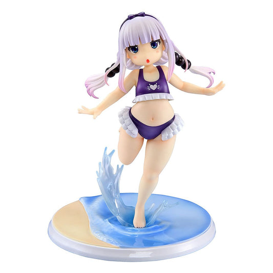 Miss Kobayashi's Dragon Maid PVC Statue 1/6 Kanna Kamui: Excited to Wear a Swimsuit at Home Ver. (Purple) 20 cm 4560266126259