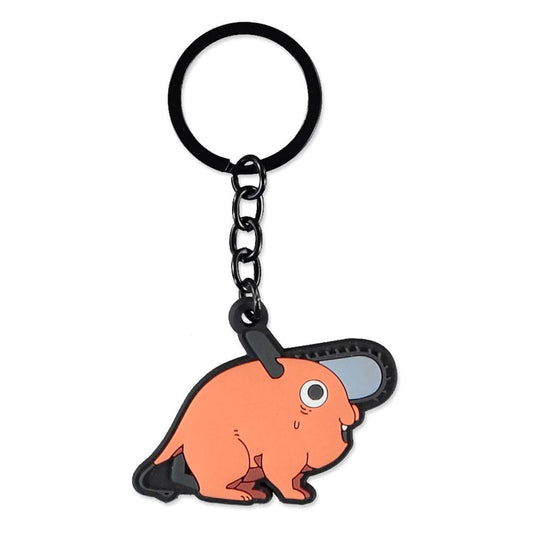 Chainsaw Man Rubber Keychain Pochita Sitting 8718526418347