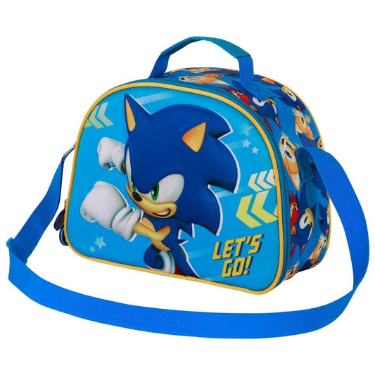 Sonic - The Hedgehog 3D Lunch Bag SEGA Go Blue 8445118085013