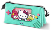 Sanrio Triple Pencil Case Hello Kitty Videogame 8445118095036