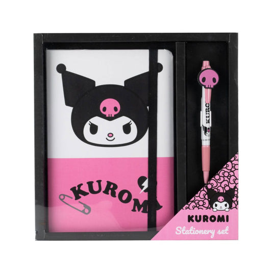 Sanrio Notebook with Pen Gift Set Kuromi 8445484575453