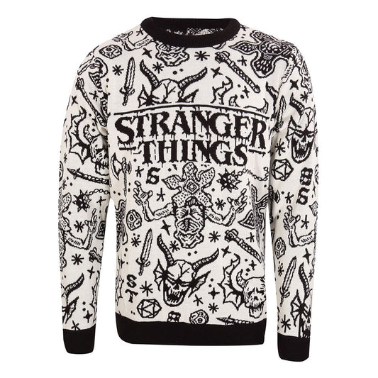 Stranger Things Sweatshirt Christmas Jumper Collage Size S 5056599748224
