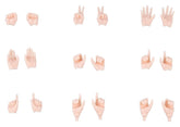 Megami Device M.S.G 09 Accessory Set 1/1 Hand Set Skin Color B 4934054089680