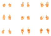 Megami Device M.S.G. Plastic Model Kit 1/1 09 Hand Set Skin Color E 4934054093816