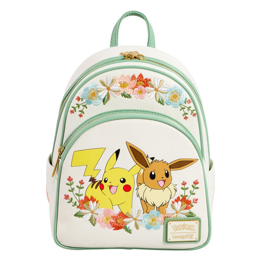 Pokemon by Loungefly Mini Backpack Pikachu & Eevee Floral 0671803507845