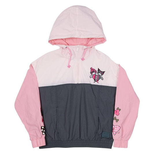 Sanrio by Loungefly Windbreaker Jacket My Melody and Kuromi Size S 0671803554528