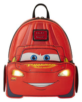 Cars by Loungefly Mini Backpack 20th Anniversary Lightning McQueen Metallic LightUp 0671803589636
