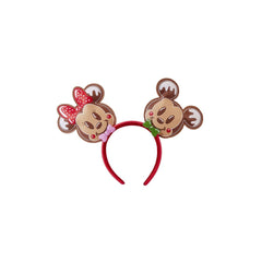 Disney by Loungefly Backpack & Headband Set Mickey & Friends Gingerbread Cookie AOP 0671803471009