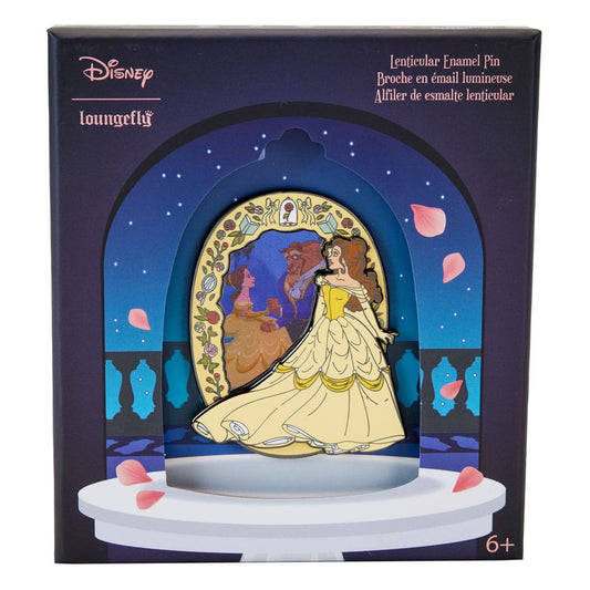 Disney Lenticular Enamel Pin Belle (Beauty and the Beast) 8 cm 0671803470064