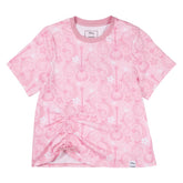 Disney by Loungefly Tee T-Shirt Unisex Hannah Montana Shirred Hem Size S 0671803553675