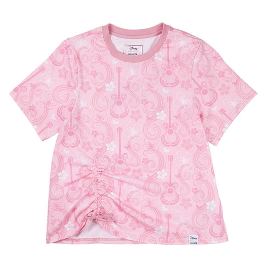 Disney by Loungefly Tee T-Shirt Unisex Hannah Montana Shirred Hem Size S 0671803553675