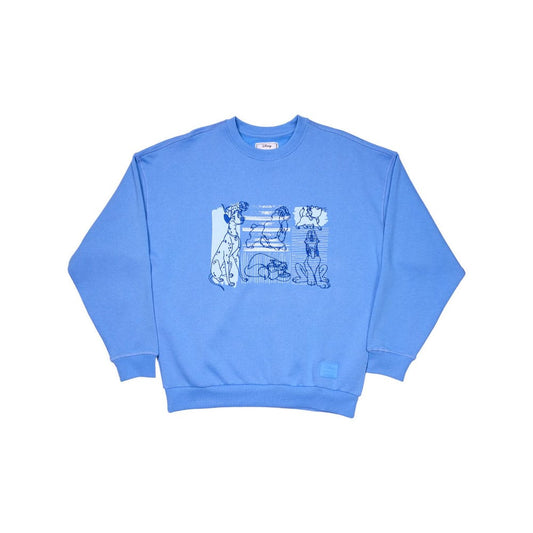 Disney by Loungefly Sweatshirt Unisex Dogs & Cats Oversized Crewneck Size S 0671803547001