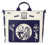 The Nightmare Before Christmas by Loungefly Backpack and Tote Bag Jack Skellington & Sally Night Sky 0671803579736