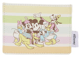 Disney by Loungefly Cardholder Mickey and Friends Rainbow Stripes 0671803331006