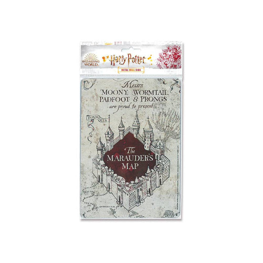 Harry Potter Tin Sign Marauders Map 15 x 21 cm 4045846388246