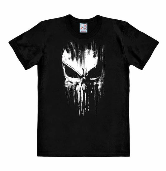 Marvel Easy Fit T-Shirt Punisher - Striped Skull Size S 4045846423947