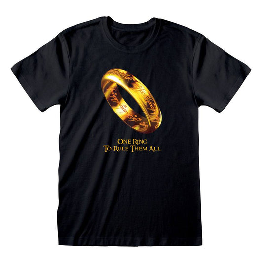The Lord of the Rings T-Shirt One Ring To Rule Them All Size S 5056463462027