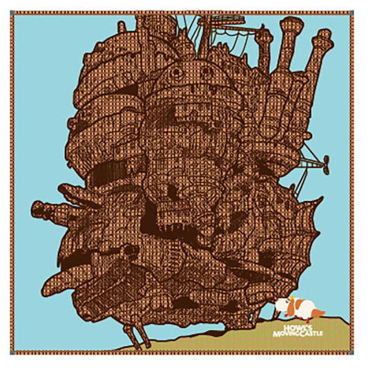 Howl´s Moving Castle Imabari Handkerchief Hauru's Castle 40 x 40 cm   4992272884180