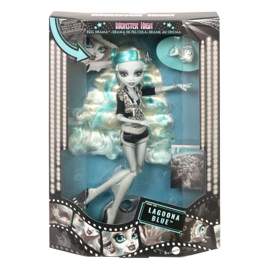 Monster High Reel Drama Doll Lagoona Blue in Black And White 0194735104796