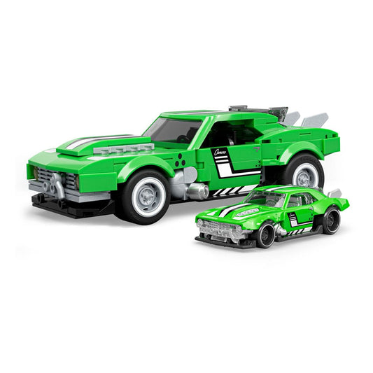Mattel Brick Shop Hot Wheels Speed Series Building Set 1/32 Custom '68 Camaro 0194735304837