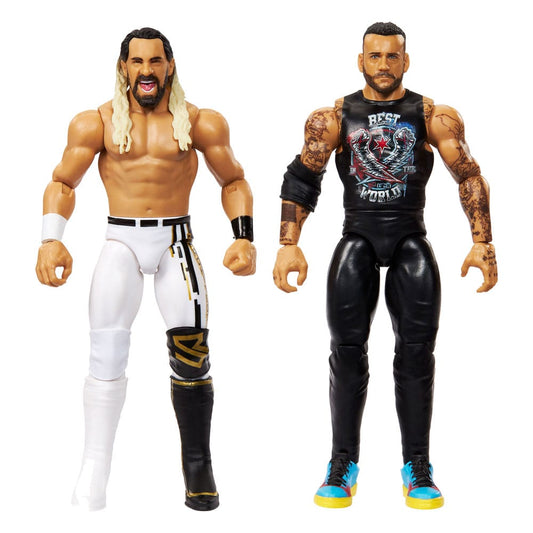 WWE Main Event Showdown Action Figures CM Punk vs Seth "Freakin" Rollins 2-Pack 15 cm 0194735311323
