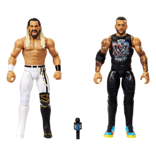 WWE Main Event Showdown Action Figures CM Punk vs Seth "Freakin" Rollins 2-Pack 15 cm 0194735311323