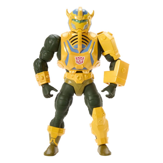 Masters of the Universe x Transformers Action Figure Bumblebee Armor Man-At-Arms heo European Exclusive 14 cm 0194735321599