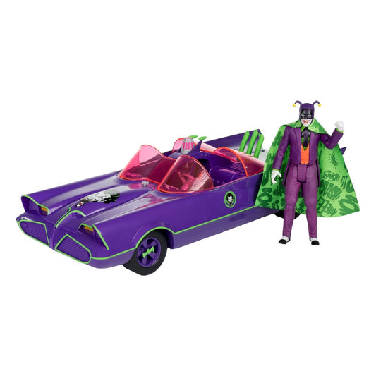 DC Retro Action Figure with vehicle Batman 66 Batmobil with Joker (Gold Label) 0787926150179