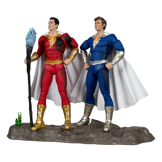 DC Multiverse Action Figures Pack of 2 Shazam (Battle Damage) & Freddie Freeman (Gold Label) 18 cm 0787926171310